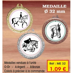 Médaille : Réf. ME32 - ø 32 mm
